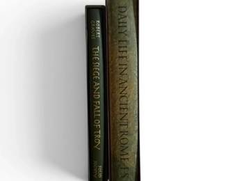 The Folio Society Hardback Books  Daily Life in Ancient Rome  The Seige and Fall of Troy