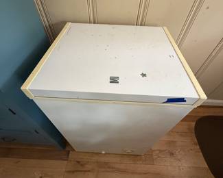 White chest freezer