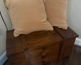Dark Wood Storage Chest