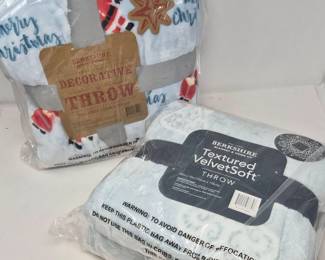 New Holiday Plush Blankets