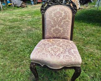 Antique Carved Chair, Cabriole Legs