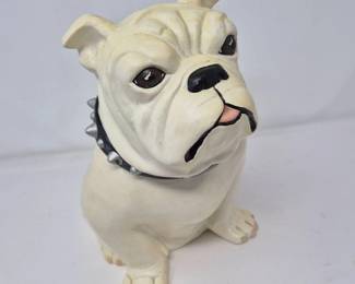 Ceramic Bulldog 'Spike' Biscuit Jar
