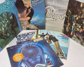 Vintage Vinyl LPs Journey CCR Chicago RodStewat