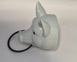 Boars HeadbCeramic Hand Towel Holder Wall Mount