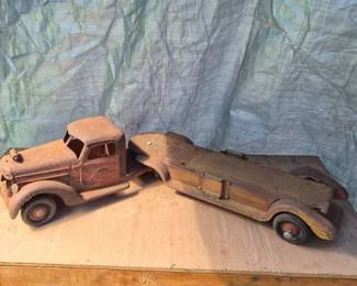 Rustic Buddy Two-Piece Fire Truck, Tonka - Display or Restore