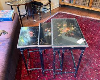 Three Tier Lacquer Tables
