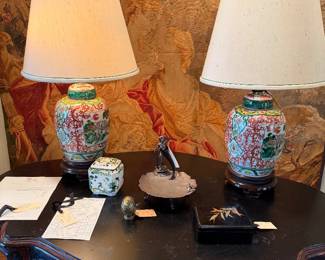 Pair of Chinese Lamps