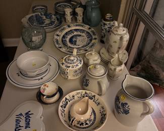 Blue & White including Churchill Blue Willow