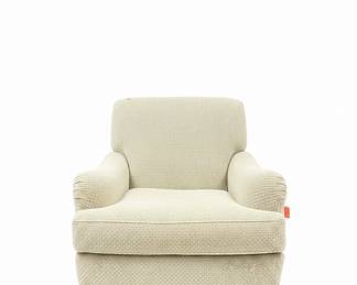 Upholstered Armchair with Turned Legs