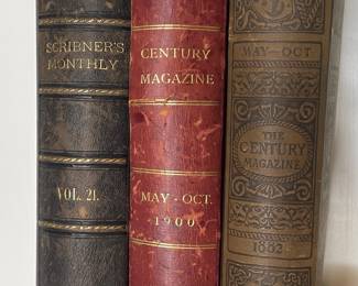 The Century Magazine and Scribner's Monthly Bound Antique Volumes