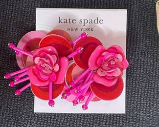 Kate Spade New York Rosy Posies Floral Statement Earrings