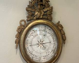 Louis XVI Giltwood Barometer