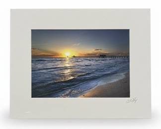 Naples Pier Sunset Photograph by R.J. Wiley