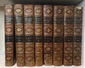 Lingard's History of England, Antique Volumes I-VIII