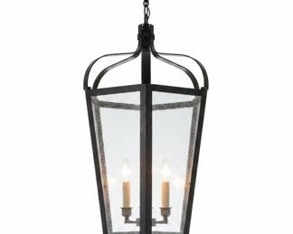 Large French Country Iron Hanging Pendant Light