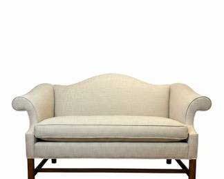 Chippendale Style Camelback Settee