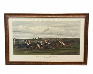 Forester's National Sports: Racing Plate 3, The Run In. By J.F. Herring Sr., Engraved by J. Harris & C. Quentery