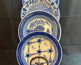 Blue and White Chinoiserie Plates