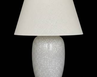Ginger Jar Crackle Glaze Ceramic Table Lamp