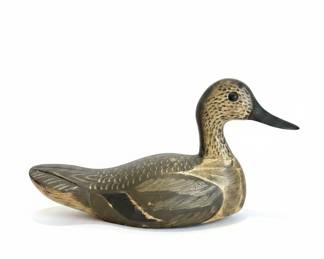 Carved Wooden Duck Decoy