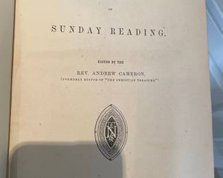 The Family Treasury of Sunday Reading Volumes Antique
