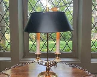 Vaughan Brass Bouillotte Table Lamp