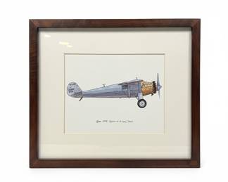 Vintage Aviation Art Prints: Spirit of St. Louis and Bristol Bulldog