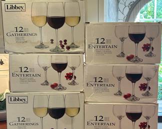 Libbey Gatherings and Entertain Wine Glasses