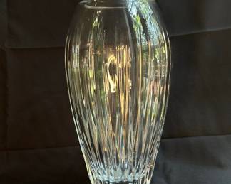 Rogaška Crystal Vase with Vertical Reeded Cuts