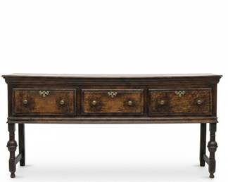 18th Century English Oak Dresser Base