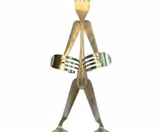 Forked Up Art Stainless Steel Figurine