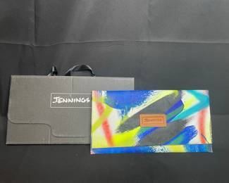 Jennings Abstract Print Clutch and Box