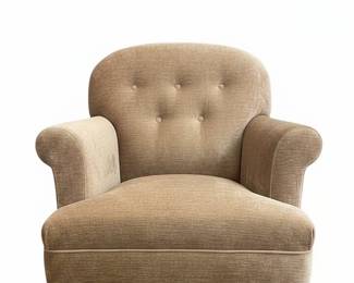 Art Deco Velvet Armchair Vintage