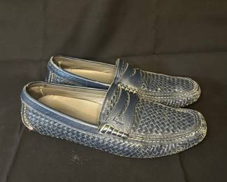 Salvatore Ferragamo Woven Leather Driving Loafers
