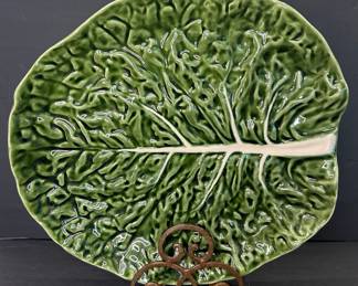 Bordallo Pinheiro Cabbage Leaf Serving Platter