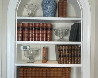 Collection of Decorative Books and Glassware