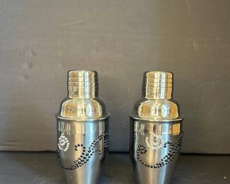Mini Cocktail Shakers with Rhinestone Embellishments