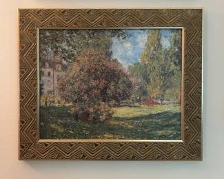 Claude Monet "The Parc Monceau" Impressionist Garden Scene Print