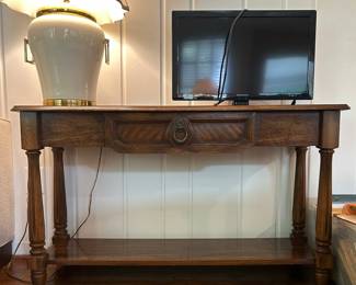 Vintage Drexel Heritage Console Table with Drawer