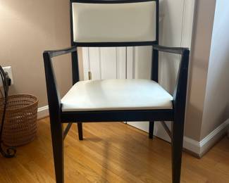 Mid-Century Modern Ebonized Wood Armchair