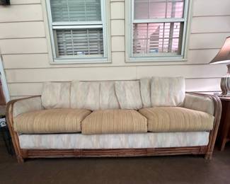 Vintage Rattan Sofa
