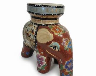 Japanese Satsuma Style Ceramic Elephant