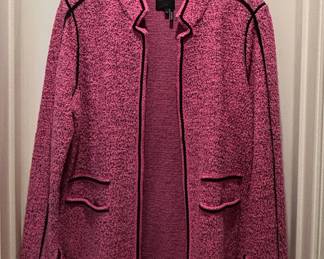 NIC+ZOE Pink Textured Knit Blazer