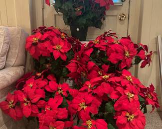 Artificial Poinsettia Plants