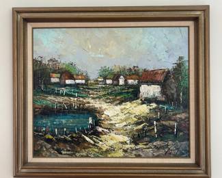 Impressionist Landscape Oil Painting by Maurice Le Cunff