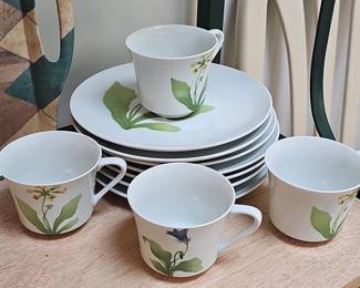 Tuileries Tuscany Fine China Snack Sets Plate & Cup