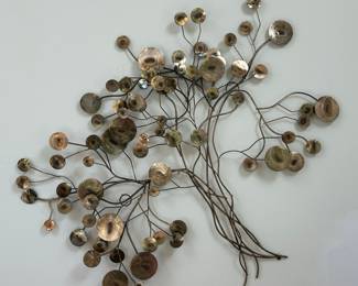 Curtis Jere "Raindrops" Metal Wall Sculpture