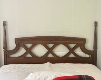 Vintage Mid Century French Regency Style Headboard