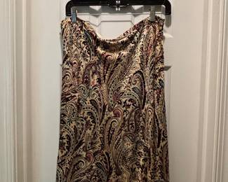 Anne Klein Women's Paisley Print Midi Skirt