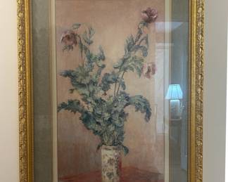 Claude Monet "Purple Poppies" Print